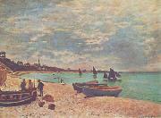Claude Monet Beach at Sainte-Adresse oil on canvas